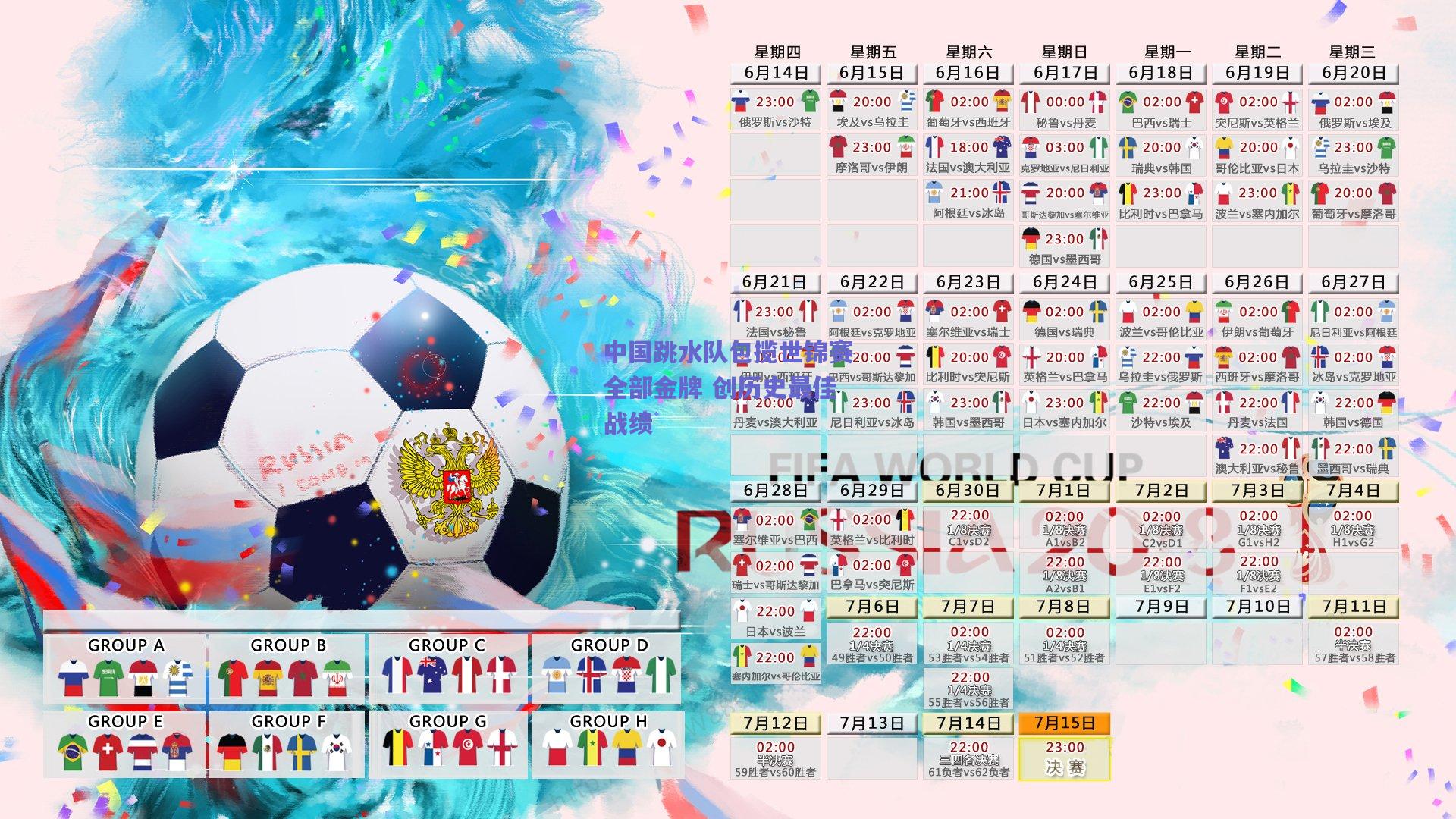 中国跳水队包揽世锦赛全部金牌 创历史最佳战绩